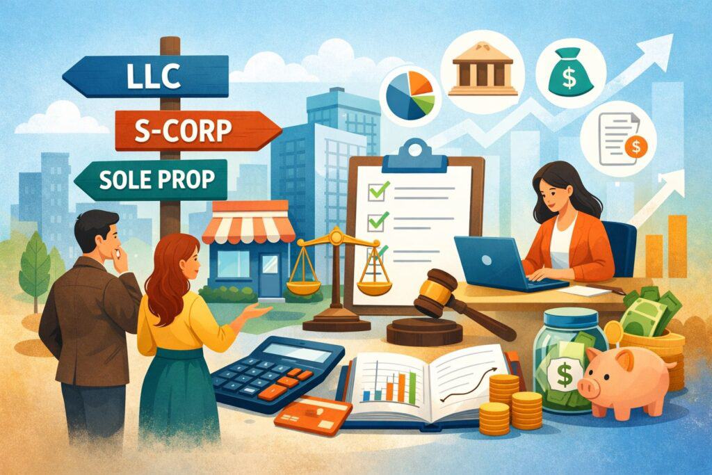 Choose the Right Business Structure and Set Up Your Finances