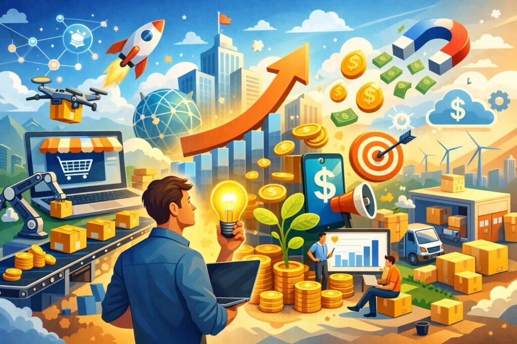 Define a money-making concept that can scale