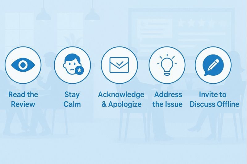 Step-by-Step Process to Handle Negative Reviews at Your Restaurant Online