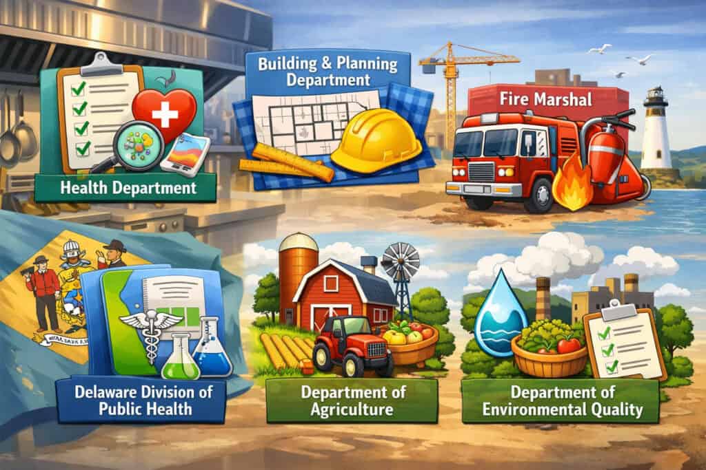 Agencies You’ll Deal With for a Food Service Permit in Delaware