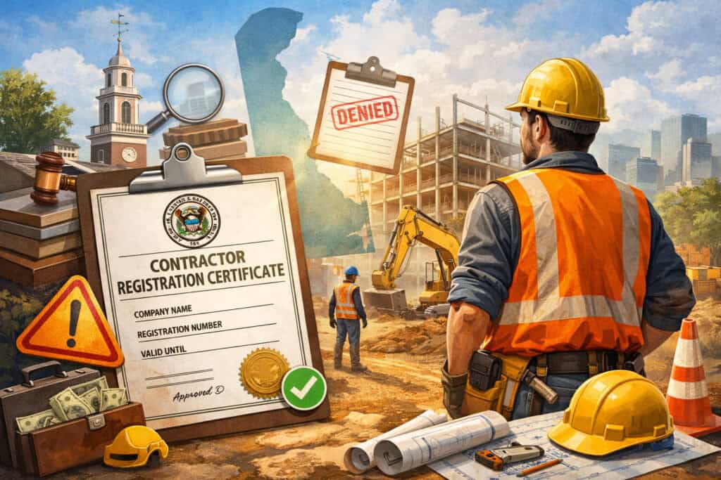 Delaware Contractor Registration Certificate: The Requirement Many Contractors Miss
