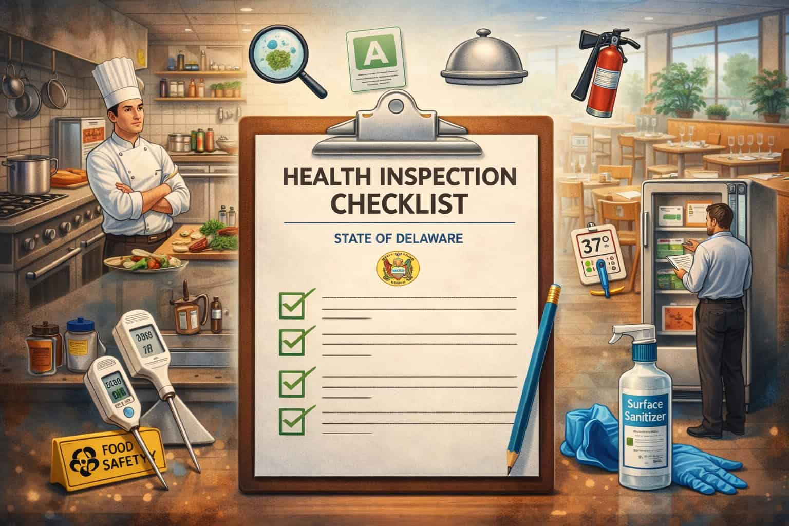 Delaware Health Inspection Checklist for Restaurants