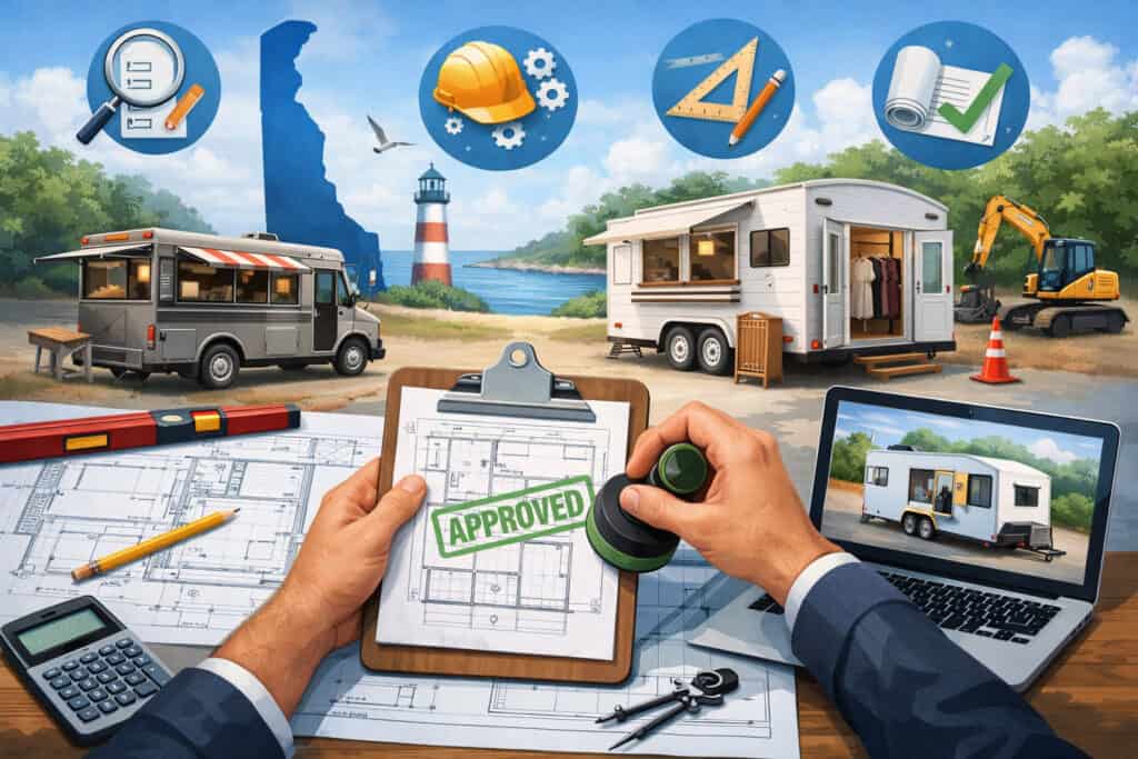 Plan review and build-out approval for mobile units in Delaware