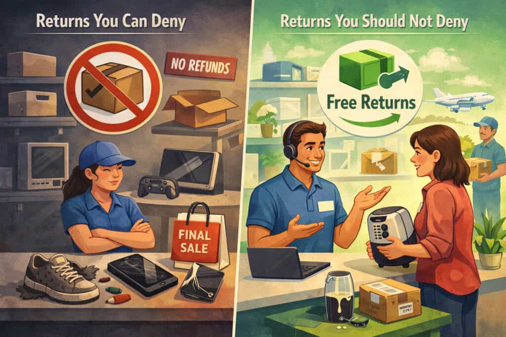 Returns you can deny vs. returns you should not deny