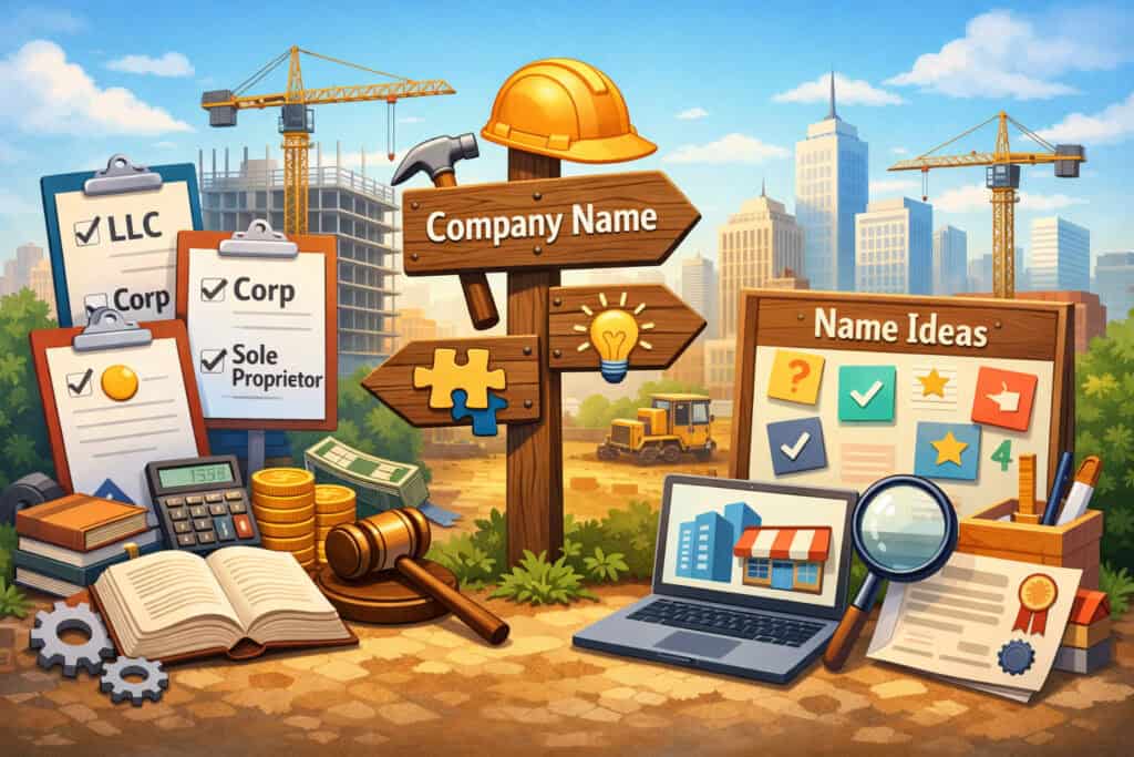 Step 1: Choose Your Contractor Business Structure and Name