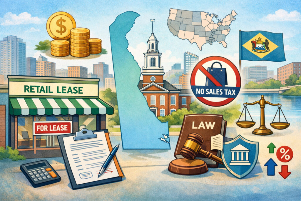 What makes a Delaware retail lease different in 2026