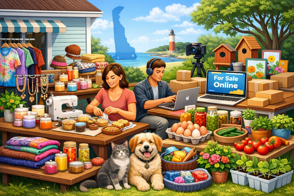 What you CAN sell from home in Delaware (clear categories + examples)